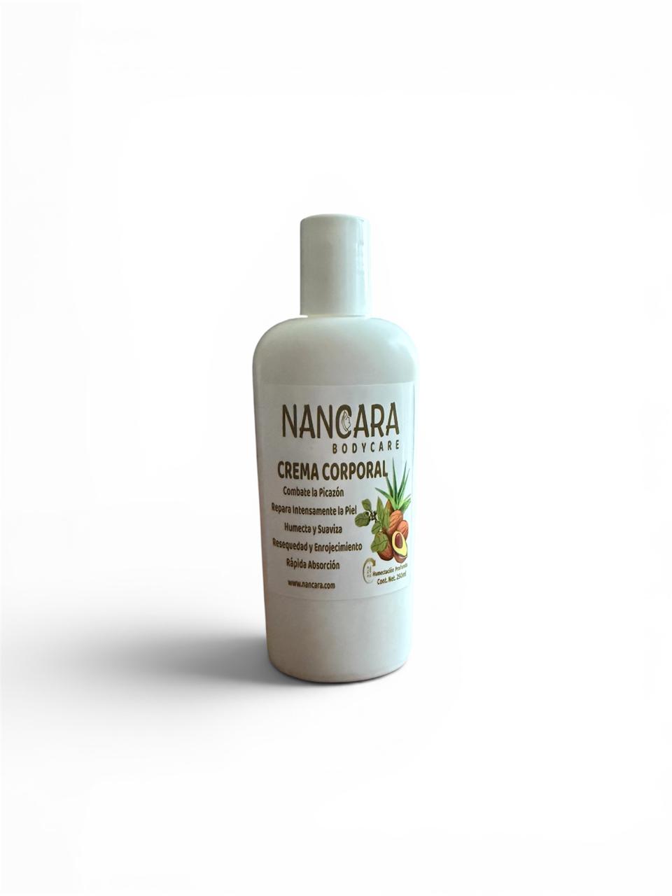 Nutre tu piel profundamente con la Crema Corporal Natural Nancara. Repara la resequedad y el enrojecimiento sin dejar sensación grasosa. ¡Piel radiante!