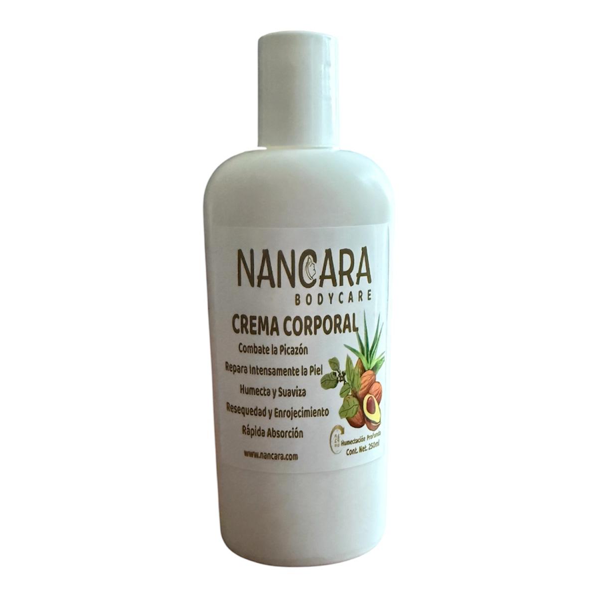 Nutre tu piel profundamente con la Crema Corporal Natural Nancara. Repara la resequedad y el enrojecimiento sin dejar sensación grasosa. ¡Piel radiante!